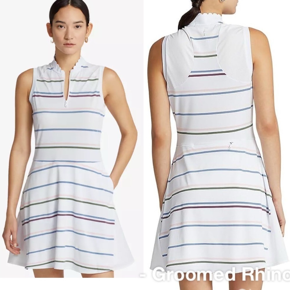 RLX Ralph Lauren Striped Sleeveless Golf/Tennis Dress Size M